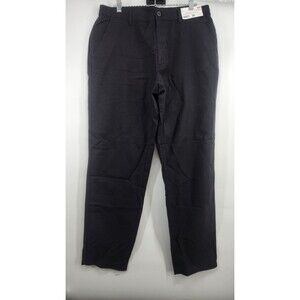 UNIQLO Men's Large Black Linen Blend Relaxed Pants NWT